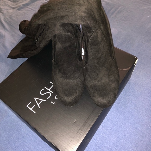 Fashion Nova Knee High Boots - Picture 1 of 5